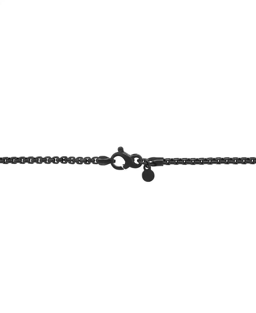 商品Effy|EFFY® Men's Onyx and Black Spinel 24" Pendant Necklace in Black PVD Plated Sterling Silver,价格¥5948,第2张图片详细描述