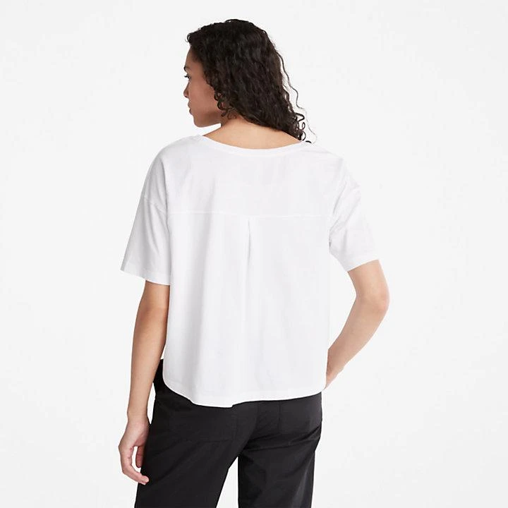 商品Timberland|Cropped Logo T-Shirt for Women in White,价格¥274,第2张图片详细描述