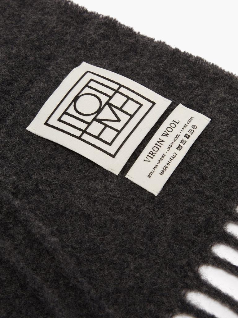 商品Totême|Fringed felted-wool scarf,价格¥1316,第4张图片详细描述