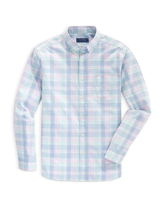 商品Vineyard Vines|Cotton Stretch Textured Plaid Classic Fit Button Down Shirt,价格¥358,第1张图片