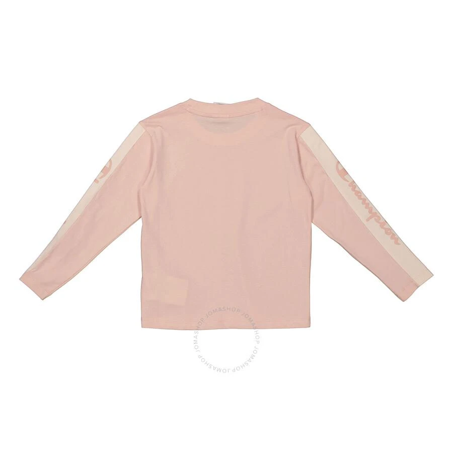 商品CHAMPION|Girls Pink Cotton Jersey Long-Sleeve Logo T-Shirt,价格¥127,第2张图片详细描述