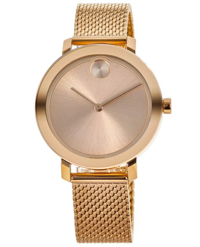 商品Movado|Movado Bold Evolution Rose Gold Dial Rose Gold Stainless Steel Women's Watch 3600654,价格¥2265,第1张图片