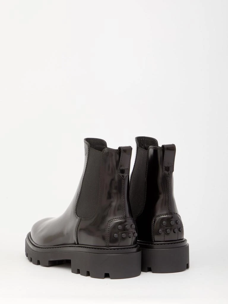 商品Tod's|Black leather ankle boots,价格¥3772,第4张图片详细描述