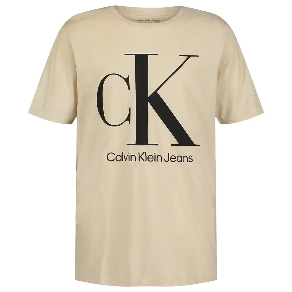 商品Calvin Klein|Big Boys Big Logo Short Sleeve T-shirt,价格¥76,第1张图片详细描述