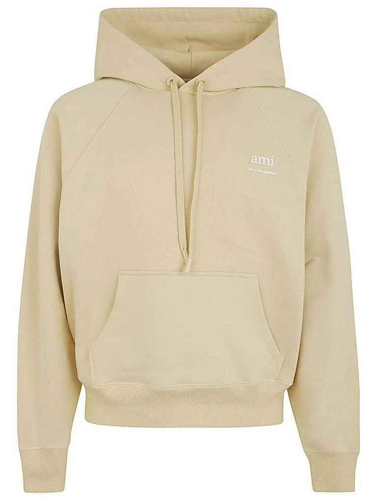 商品AMI|Paris Logo-printed Drawstring Hoodie,价格¥2377,第1张图片