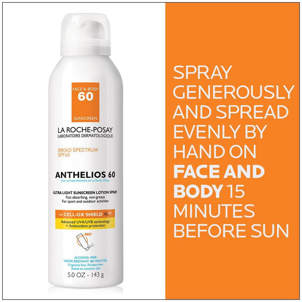 商品La Roche Posay|La Roche-Posay Anthelios Ultra-Light Sunscreen Spray Lotion SPF 60,价格¥189,第5张图片详细描述