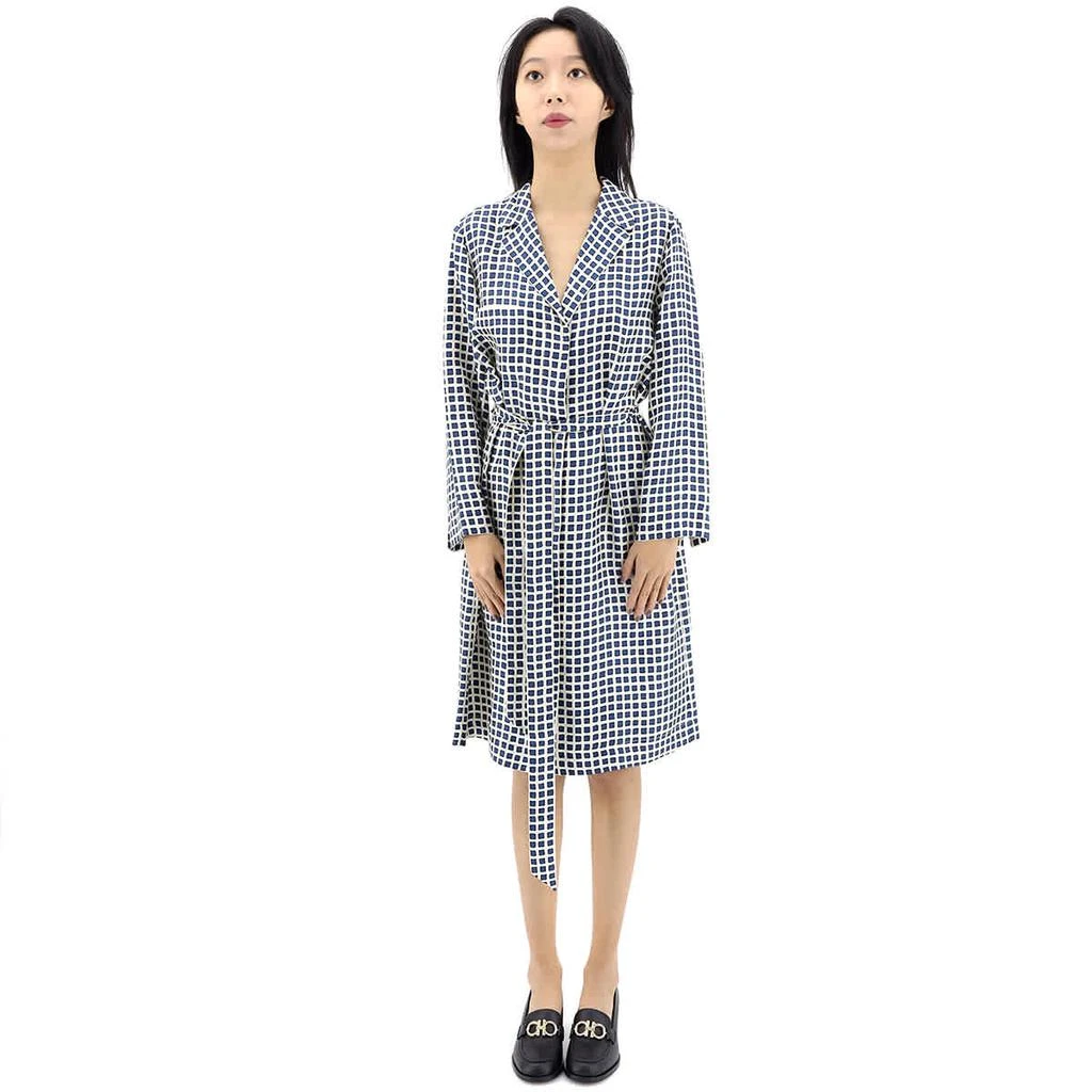 商品Max Mara|Ecuador Geometric Print Wrap Silk Dress,价格¥1873,第1张图片