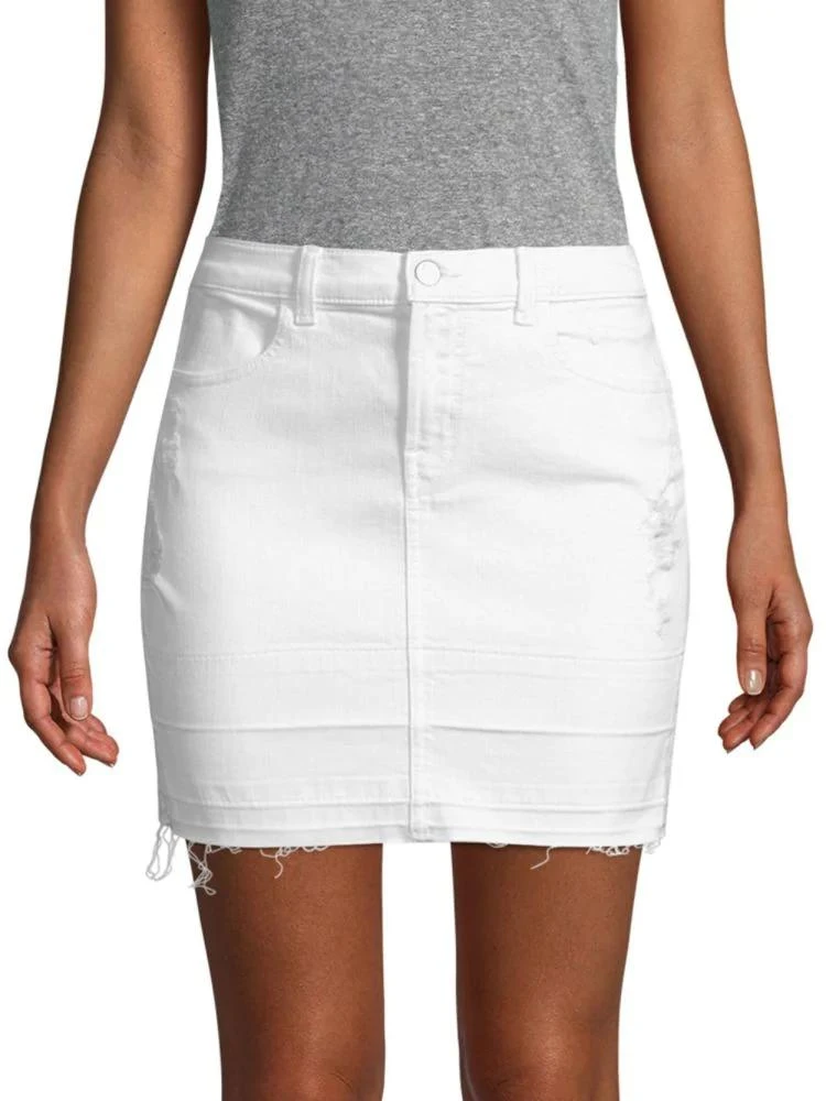 商品J Brand|Distressed Stretch Mini Skirt,价格¥238,第1张图片