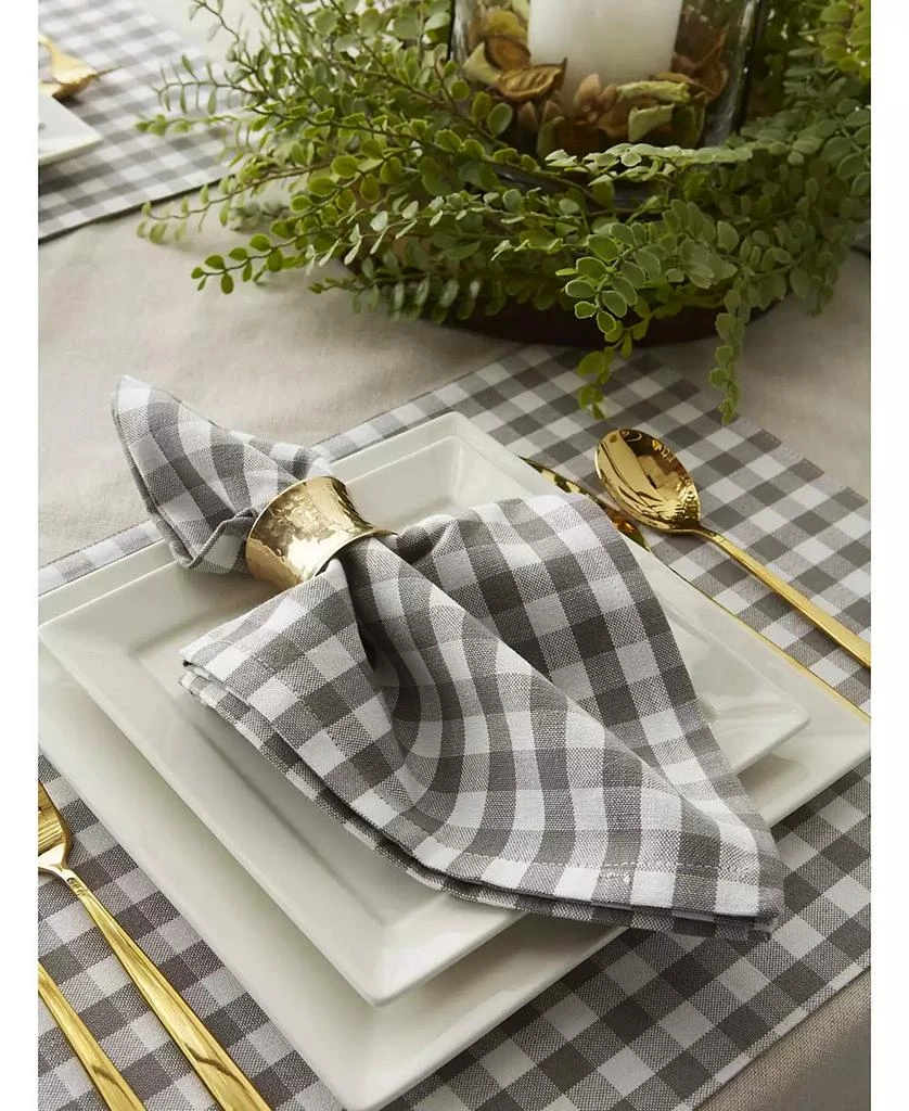 Design Import Reversible Gingham - Buffalo Check Placemat Set 商品