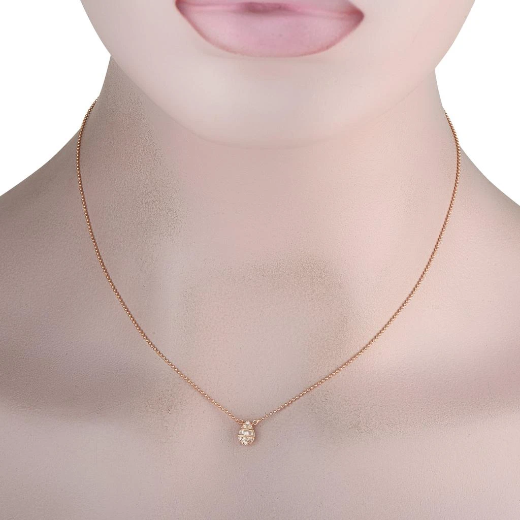商品LB Exclusive|14K Rose Gold 0.11ct Diamond Necklace NK02102R,价格¥3507,第2张图片详细描述