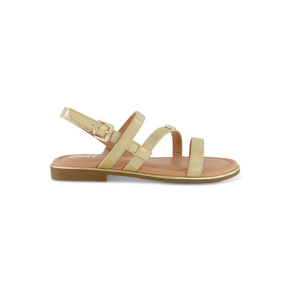 商品DKNY|Little Girls Open Toe Flat Sandals,价格¥328,第2张图片详细描述
