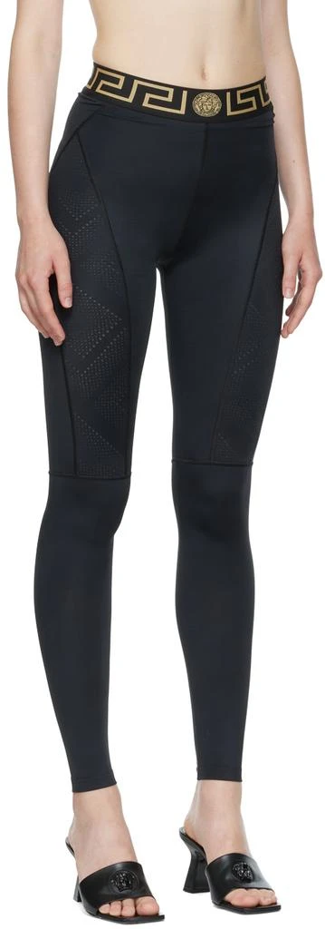 商品Versace|黑色 Greca Sport 紧身裤,价格¥4031,第2张图片详细描述