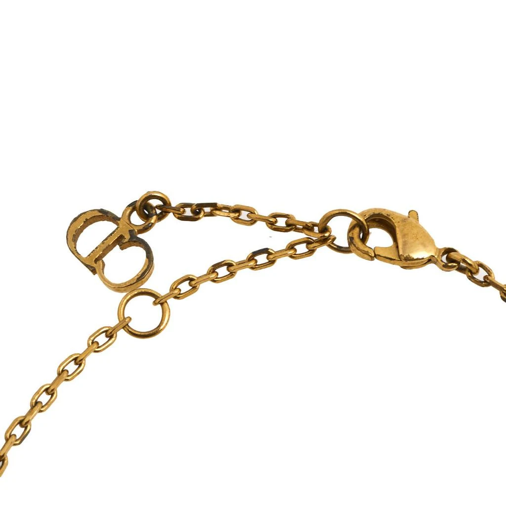 商品[二手商品] Dior|Dior Gold Tone Crystal Heart & Star Charm Bracelet,价格¥2359,第4张图片详细描述