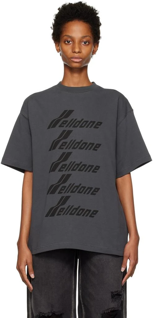 商品We11done|Gray Selldone T-Shirt,价格¥939,第1张图片