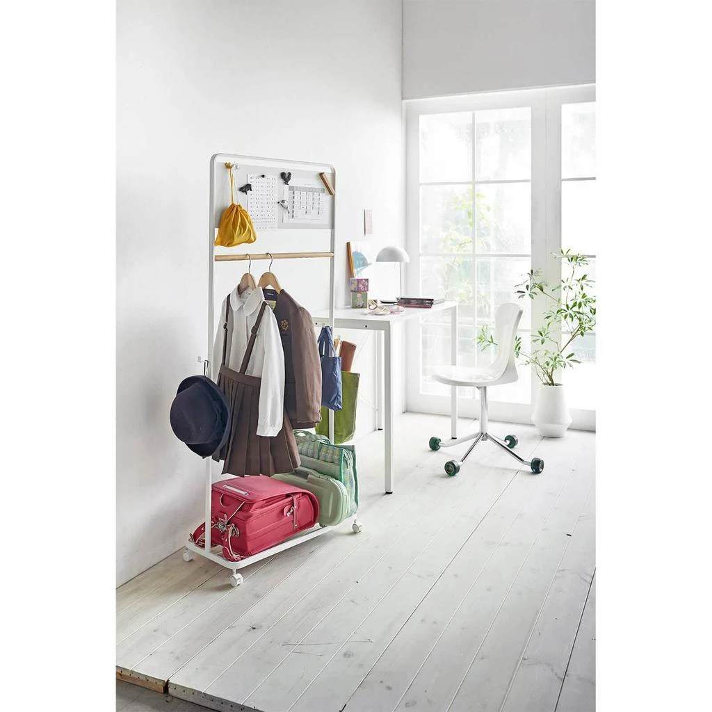 商品Yamazaki|Yamazaki Tower Kids Coat Rack With Panel - White,价格¥572,第5张图片详细描述