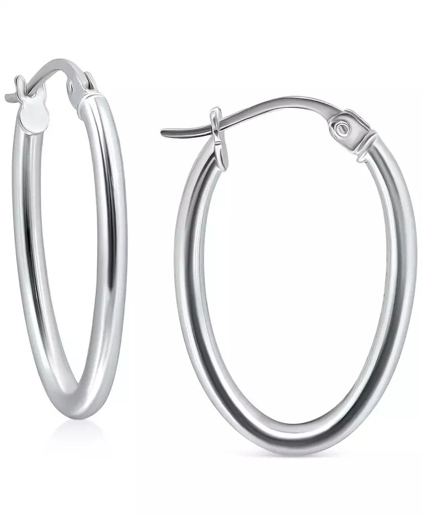 商品Giani Bernini|Polished Oval Small Hoop Earrings, 20mm, Created for Macy's,价格¥132,第1张图片