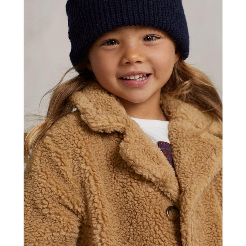 Little and Toddler Girls Teddy Fleece Long Sleeves Coat商品第4张图片规格展示