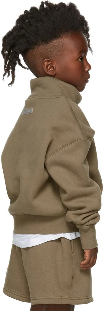 商品Essentials|Kids Taupe Mock Neck Sweatshirt,价格¥393,第4张图片详细描述