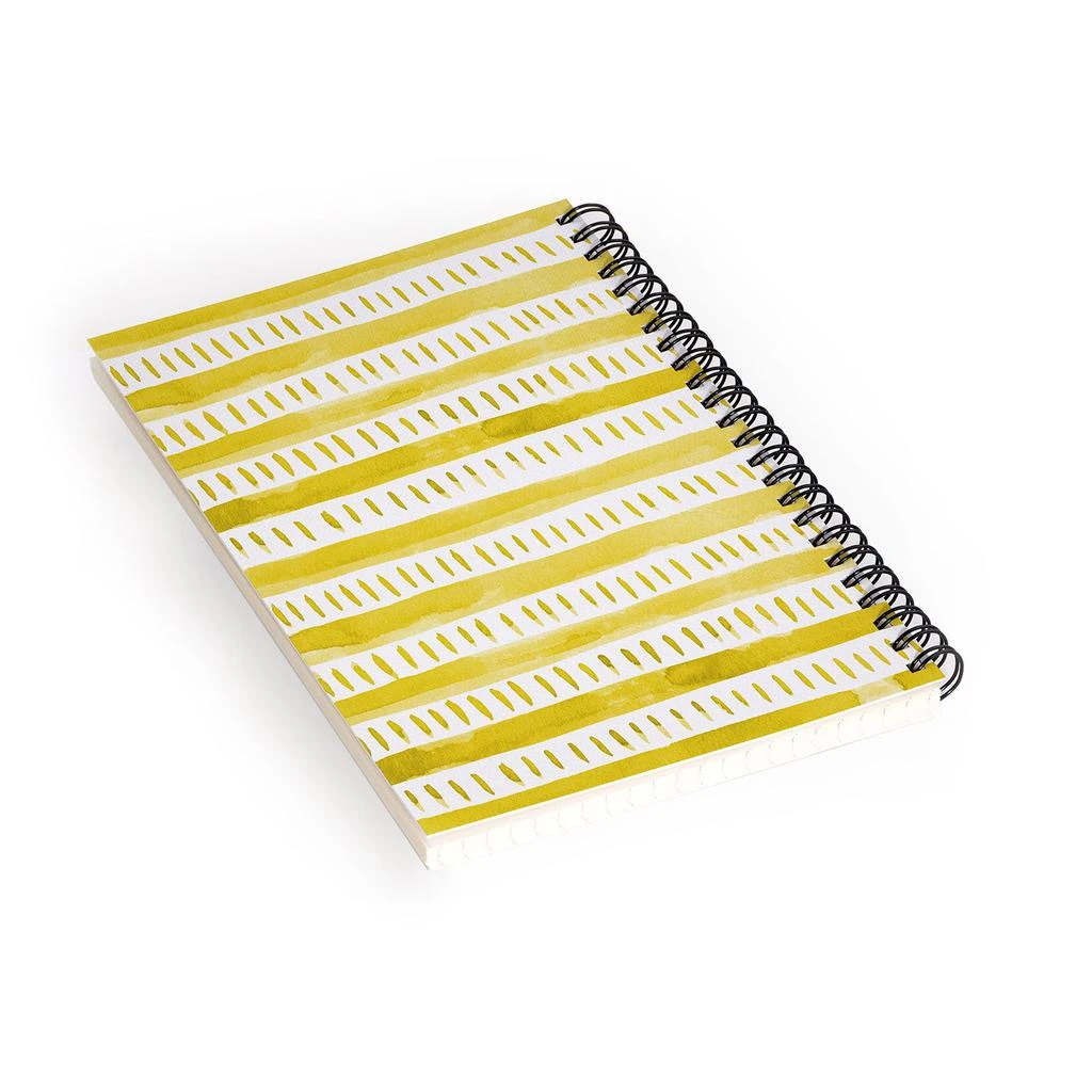 商品DENY Designs|Angela Minca Watercolor Lines Yellow Notebook Spiral,价格¥169,第2张图片详细描述