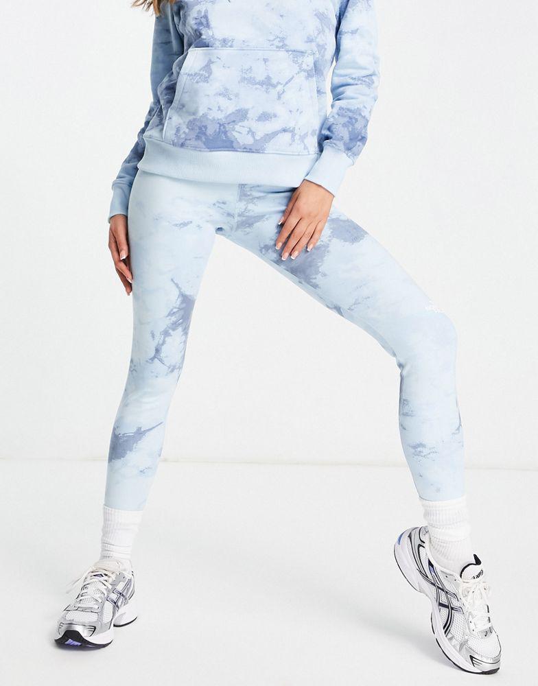 The North Face Interlock Cotton leggings in blue tie dye商品第1张图片规格展示