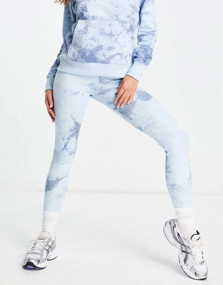 商品The North Face|The North Face Interlock Cotton leggings in blue tie dye,价格¥225,第1张图片