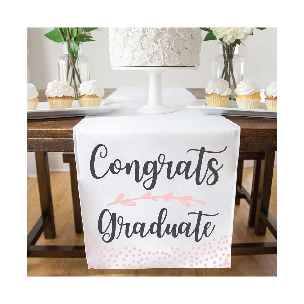 商品Big Dot of Happiness|Rose Gold Grad - Graduation Party Table Decor - Cloth Table Runner - 13 x 70 in,价格¥164,第3张图片详细描述