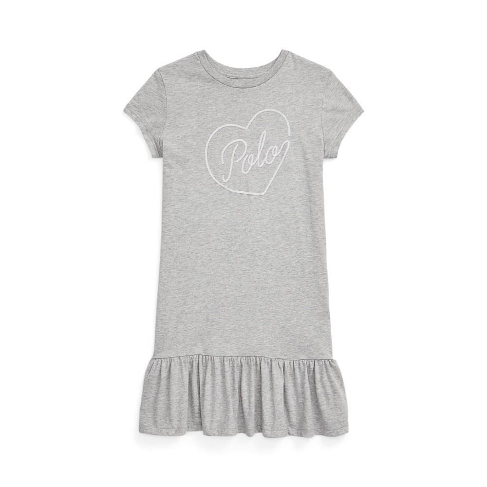 商品Ralph Lauren|Big Girls Logo Jersey T-shirt Dress,价格¥364,第1张图片