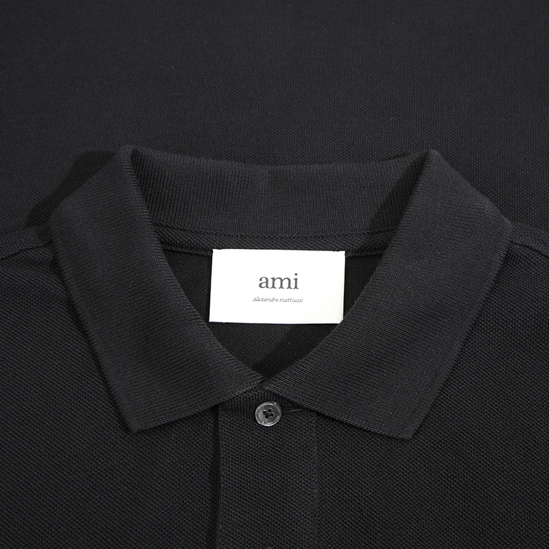 AMIPARIS Logo字母印花Polo领修身短袖Polo衫 男女同款 商品