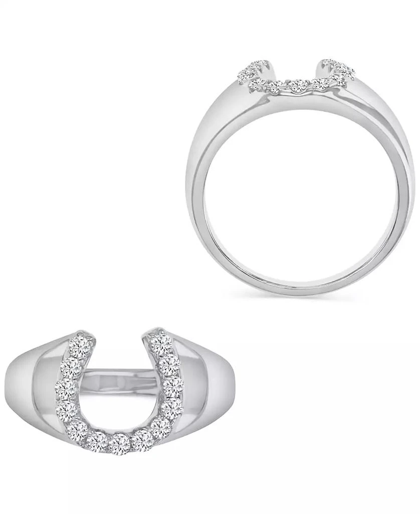 商品Macy's|Cubic Zirconia Polished Lucky Horseshoe Statement Ring,价格¥594,第4张图片详细描述