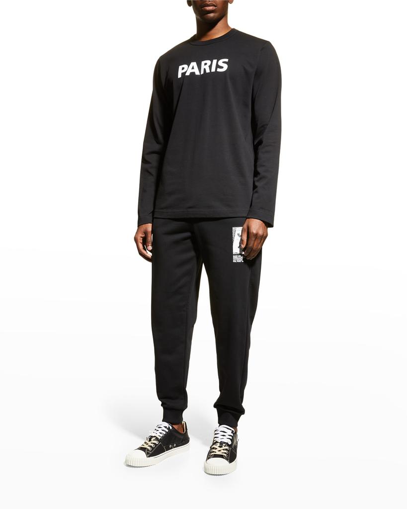 Men's Paris Tee 1 Logo Long Sleeve T-Shirt商品第3张图片规格展示