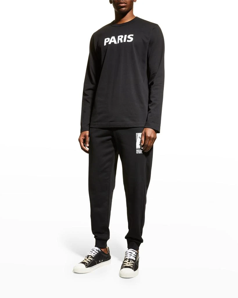 商品Helmut Lang|Men's Paris Tee 1 Logo Long Sleeve T-Shirt,价格¥1120,第3张图片详细描述