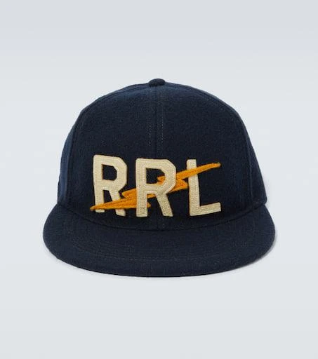 商品RRL|贴饰棉质混纺棒球帽,价格¥1813,第1张图片