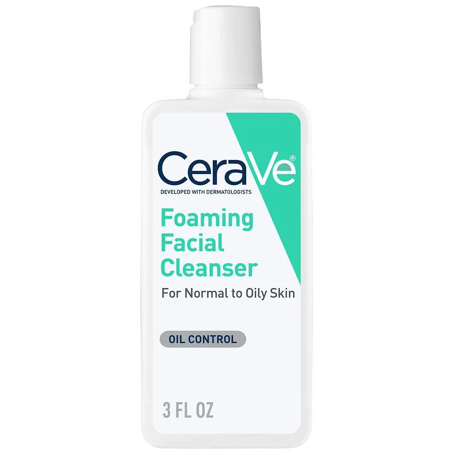商品CeraVe|Travel Size Foaming Face Cleanser for Normal to Oily Skin with Hyaluronic Acid,价格¥48,第1张图片