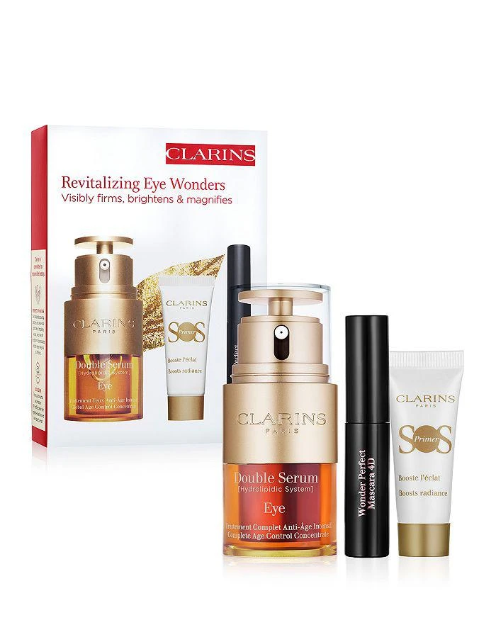 商品Clarins|Double Serum Eye Firming & Hydrating Anti-Aging Skincare Set ($107 Value),价格¥639,第1张图片