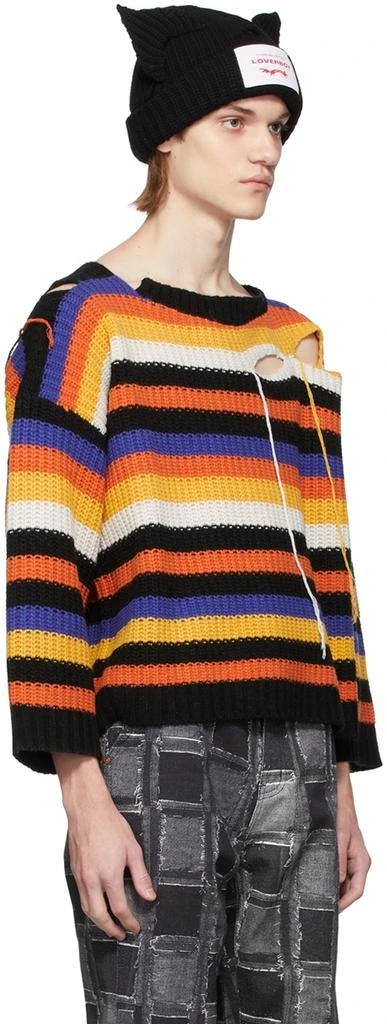 商品Charles Jeffrey Loverboy|Multicolor Stripe Slash Sweater,价格¥1871,第2张图片详细描述