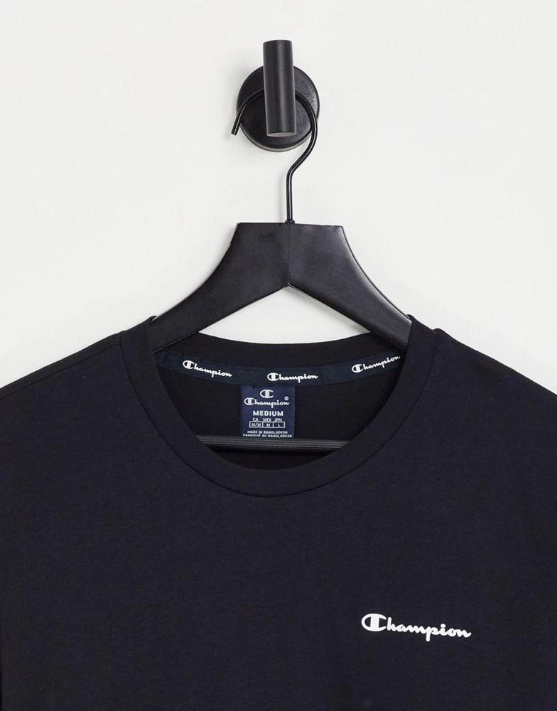 商品CHAMPION|Champion small logo t-shirt in black,价格¥201,第3张图片详细描述