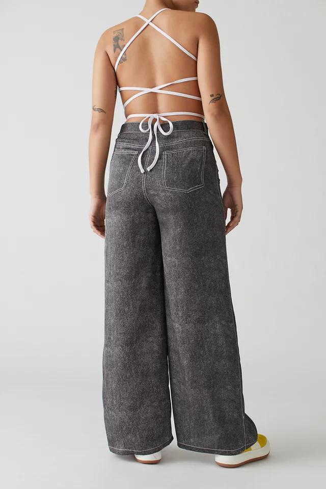 UO Lisa Contrast-Stitch Wide Leg Pant商品第3张图片规格展示