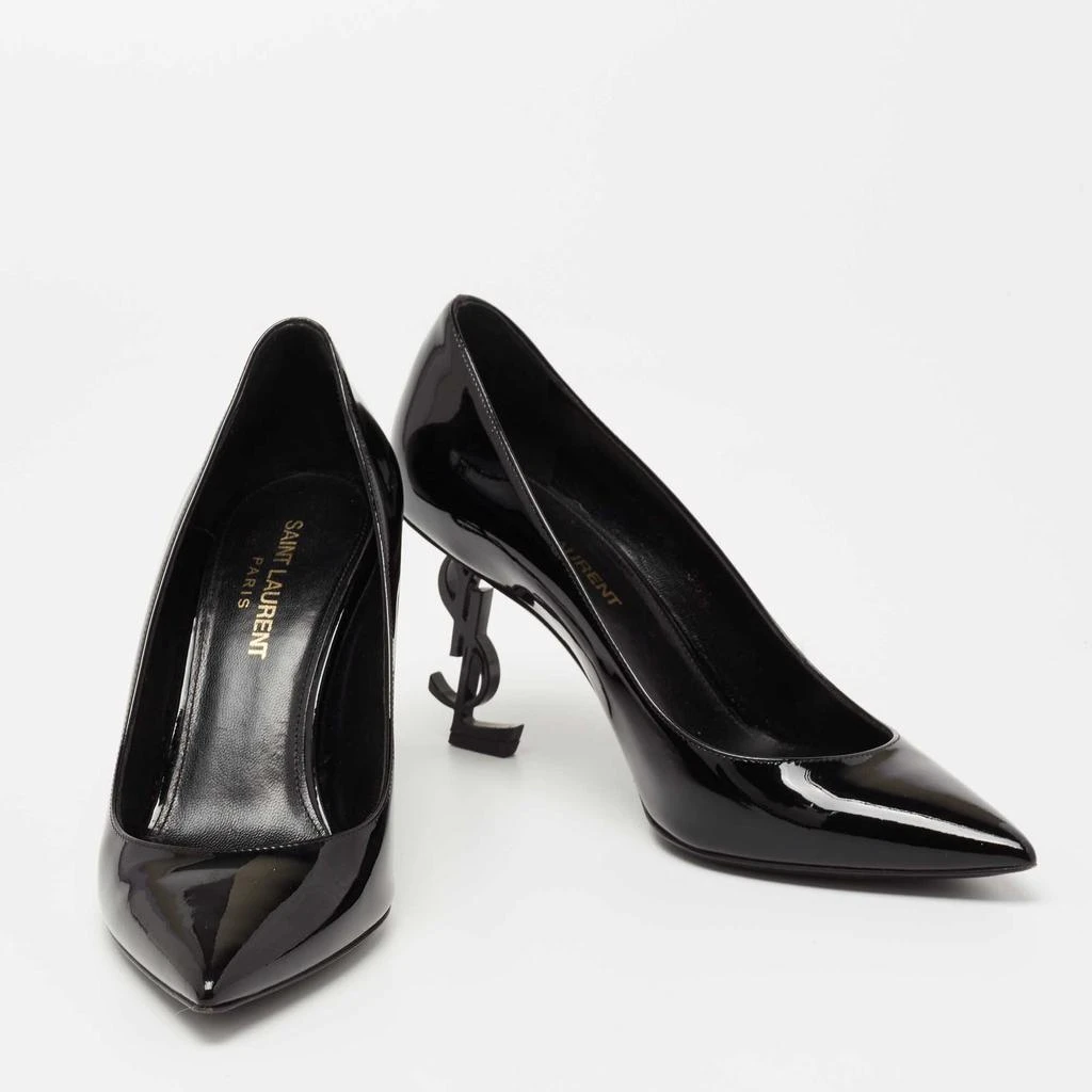 商品[二手商品] Yves Saint Laurent|Saint Laurent Black Patent Leather Opyum Pointed Toe Pumps Size 36.5,价格¥3912,第4张图片详细描述