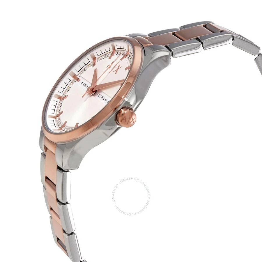 商品Armani Exchange|Lady Hampton Quartz White Dial Two-tone Ladies Watch AX5258,价格¥759,第2张图片详细描述