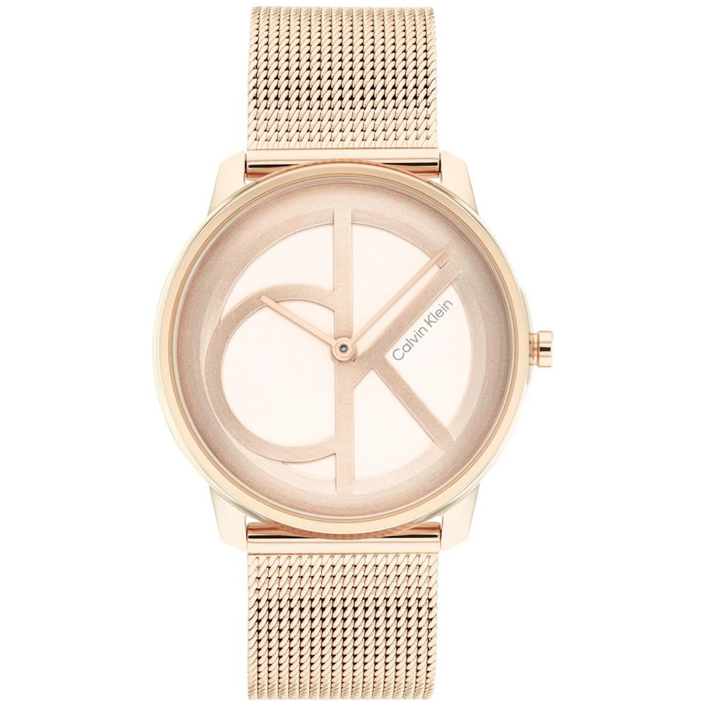 商品Calvin Klein|Carnation Gold-Tone Mesh Bracelet Watch 35mm,价格¥1201,第1张图片