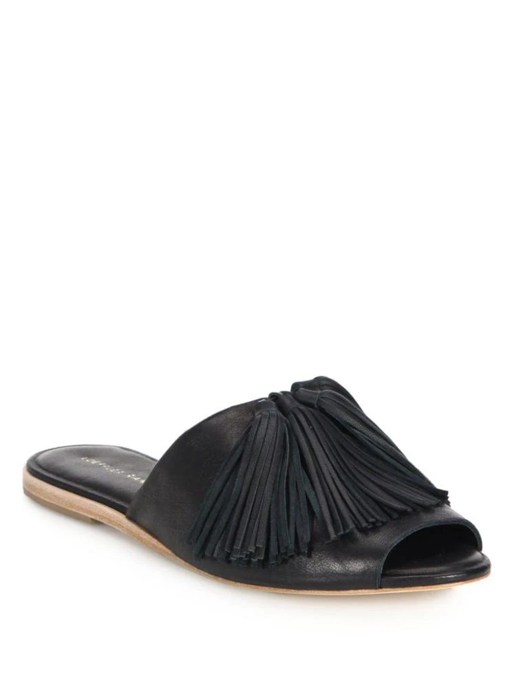 商品Loeffler Randall|Kiki Tassel Leather Slides,价格¥1838,第1张图片