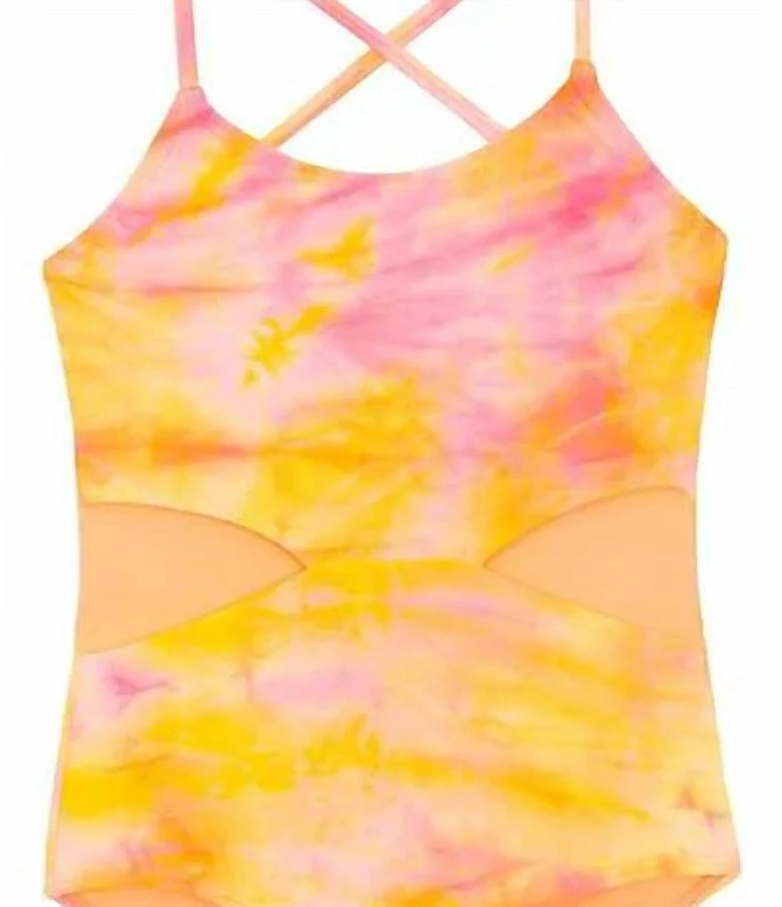 商品PQ Swim|Pq Swim - Girl's Del Mar Tie Dye Cutout One Piece,价格¥495,第2张图片详细描述