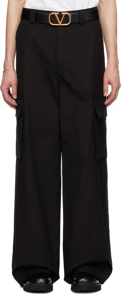 商品Valentino|Black Hammer Loop Cargo Pants,价格¥13882,第1张图片