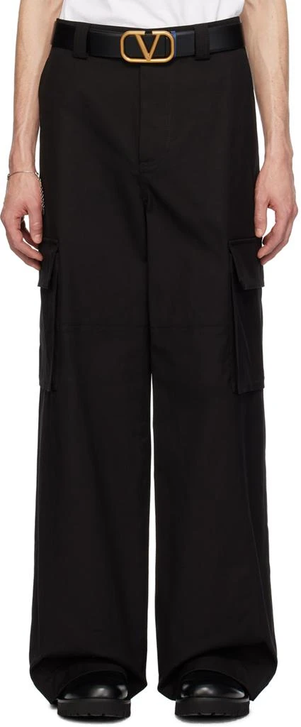 商品Valentino|Black Hammer Loop Cargo Pants,价格¥5928,第1张图片