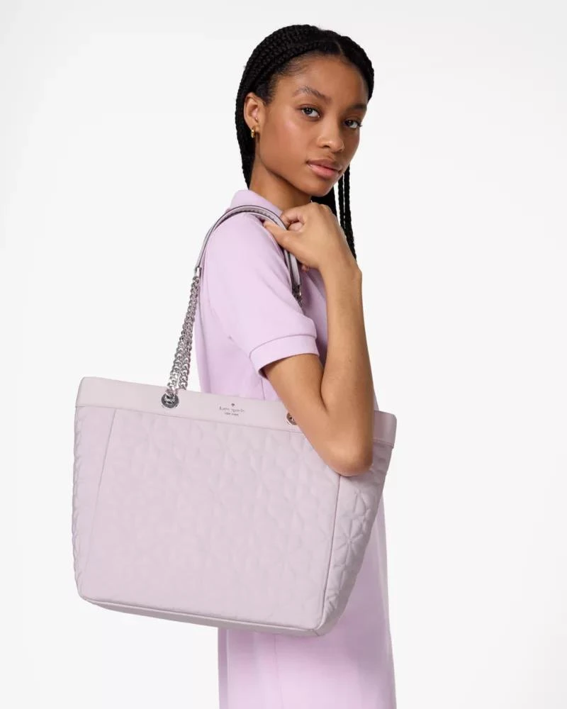 Spade Flower Quilted Fabric XL Tote 商品