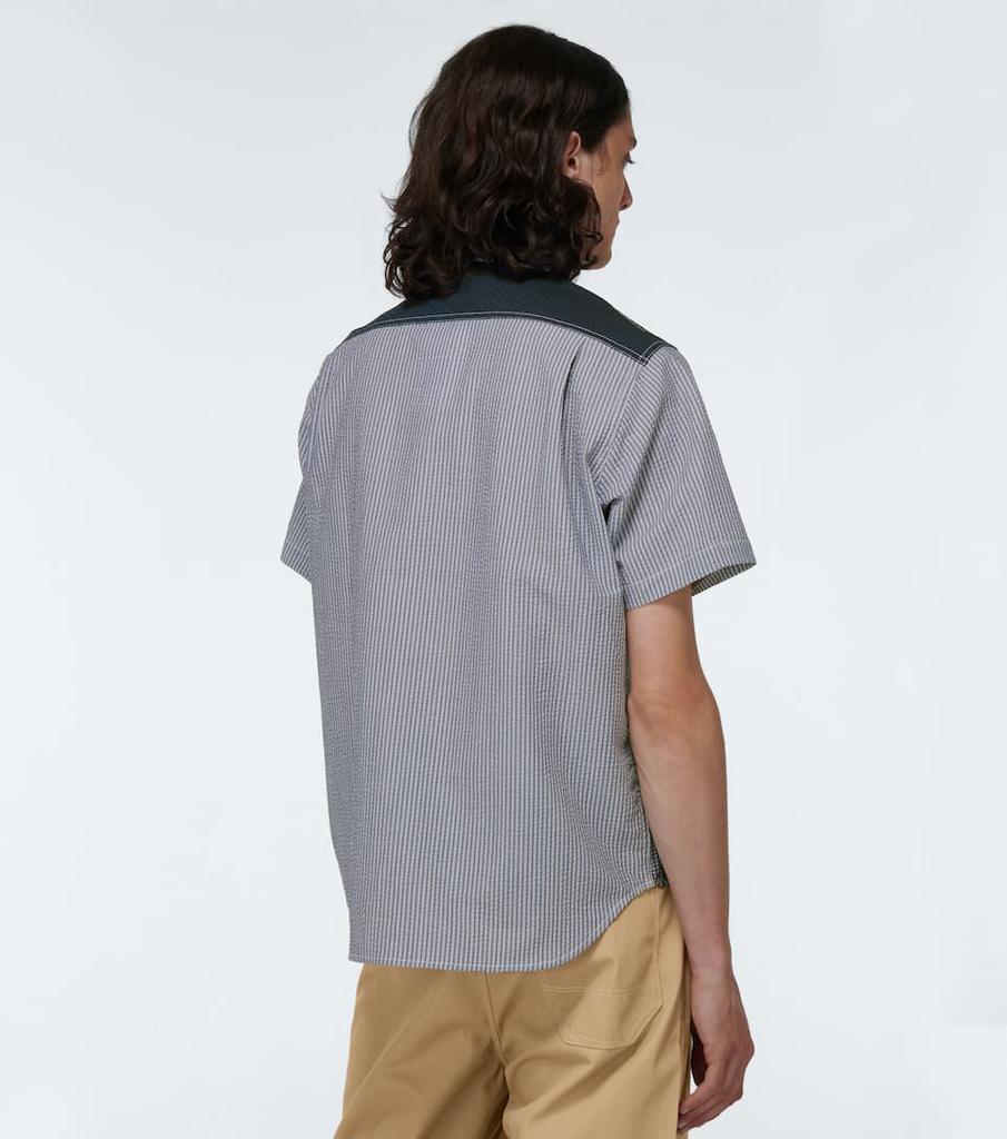 Short-sleeved seersucker shirt商品第4张图片规格展示