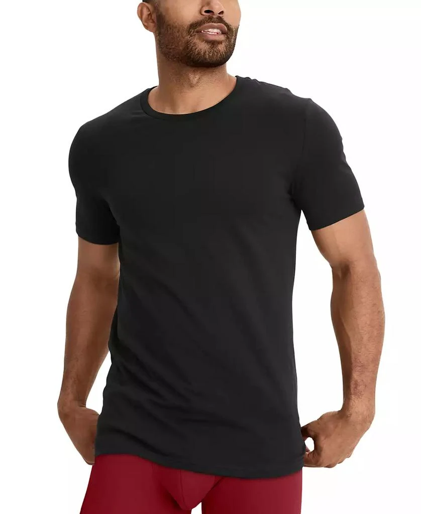 商品Jockey|Men's Stretch Short-Sleeve Crewneck T-Shirts, Pack of 3,价格¥159,第4张图片详细描述