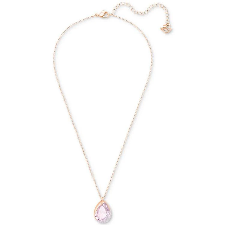 商品Swarovski|Rose Gold-Tone Pavé & Pink Crystal Pendant Necklace,价格¥741,第3张图片详细描述