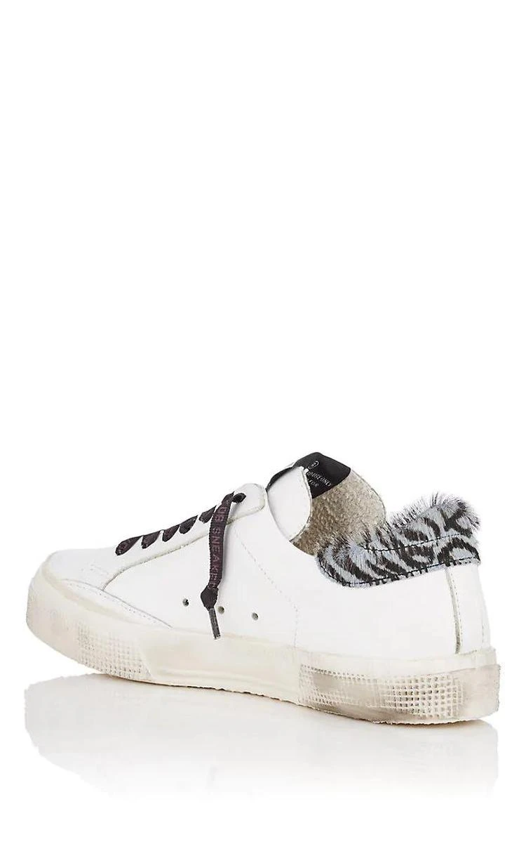 商品Golden Goose|Women's May Leather & Calf-Hair Sneakers,价格¥3161,第3张图片详细描述