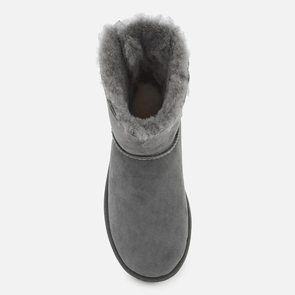 商品UGG|UGG Women's Mini Bailey Bow II Sheepskin Boots - Grey,价格¥1214,第3张图片详细描述